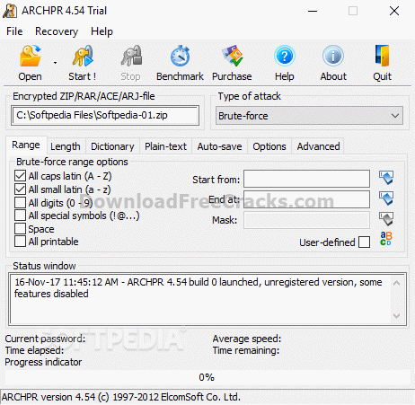 Advanced Archive Password Recovery Professional