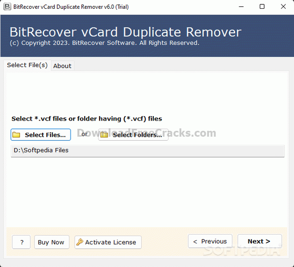 BitRecover vCard Duplicate Remover