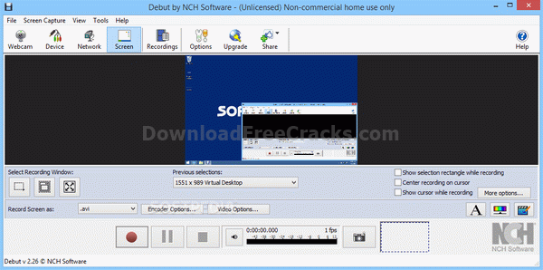 Debut Free Screen Recorder and Video Capture Software