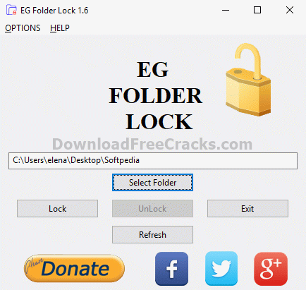 folder lock serial