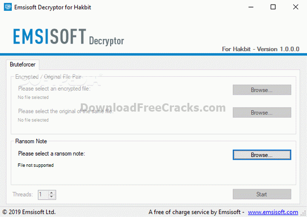 Emsisoft Decryptor for Hakbit