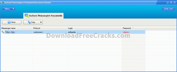 Instant Messengers Password Recovery Master