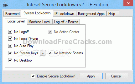 Inteset Secure Lockdown - IE Edition