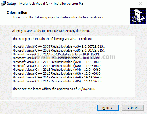 MultiPack Visual C++
