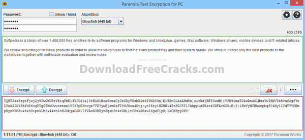 Paranoia Text Encryption for PC