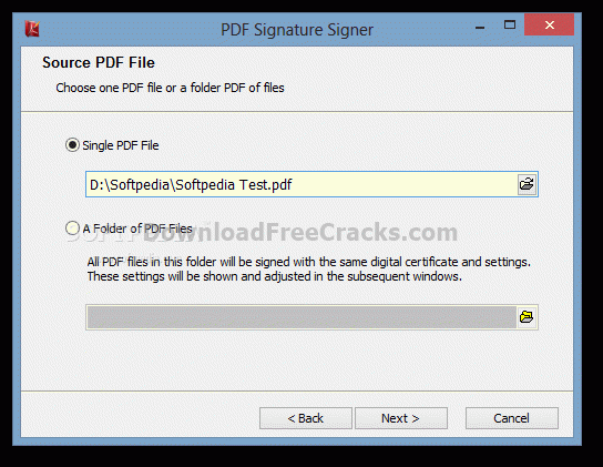 PDF Signature Signer