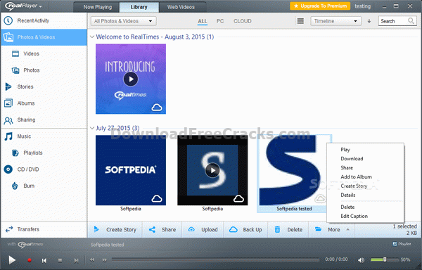 RealPlayer Plus / Free 22.0.4.304 for ipod download