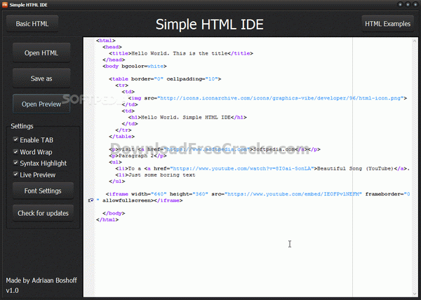 Simple html dom