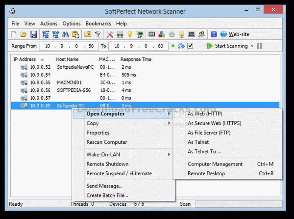 SoftPerfect Network Scanner