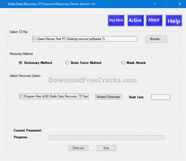 Stella Data Recovery 7z Password Recovery
