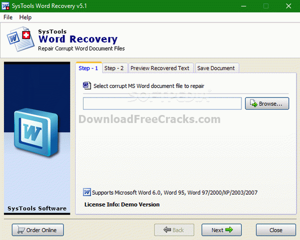 SysTools Word Recovery