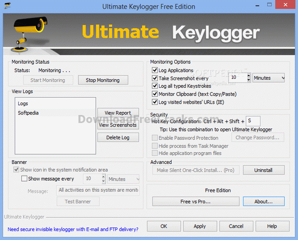 Ultimate Keylogger Free Edition