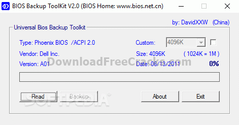 Universal BIOS Backup ToolKit