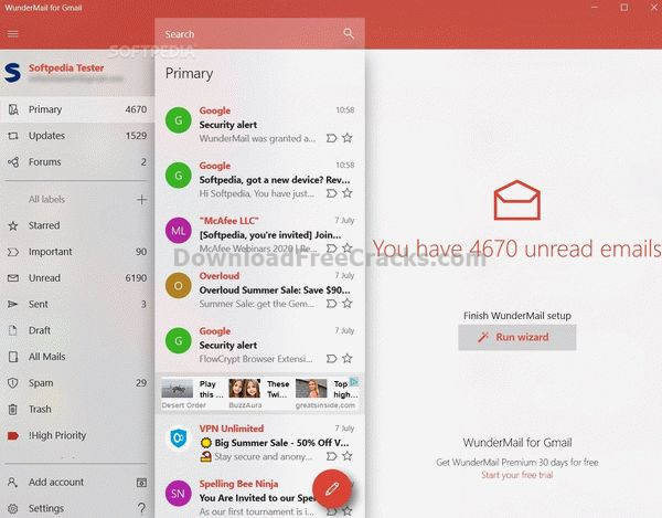 WunderMail for Gmail